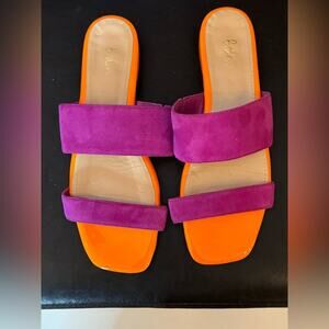 Boden Orange and Purple Sandals
